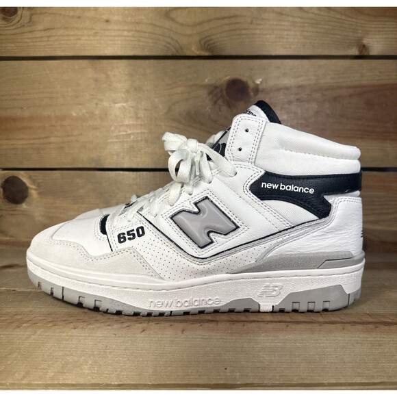 NEW Mens Size 10 D - New Balance 650R Angora Pack White Black Sneakers BB650RWH main image 7